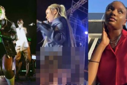 Singer Ayra Starr causes a stir as her bum pops out in skimpy outfit during stage performance (Video)