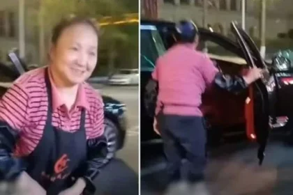 Dishwashing lady goes viral after arriving in Bentley at her restaurant job (video)