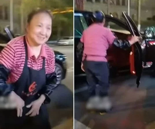 Dishwashing lady goes viral after arriving in Bentley at her restaurant job (video)