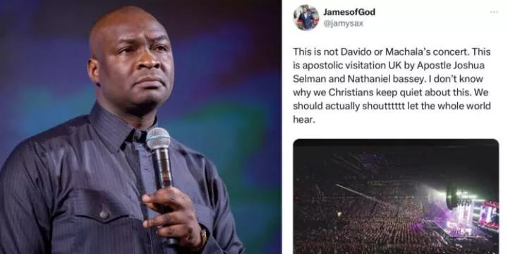 Apostle Joshua Selman trends as he shuts down the biggest indoor arena in the UK (videos)