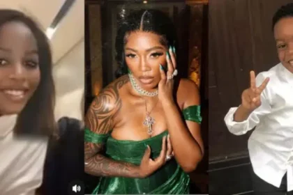 "I'm a boy, not a girl!" - Moment Tiwa Savage's son rebels against mother's attempted makeover (Video)