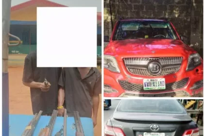 Police arrest two suspected cultists, recover arms and stolen vehicles in Delta