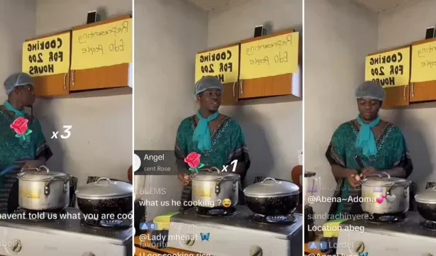 "Hilda don buy market" - Netizens react as another Chef begins 200-hours Cook-a-thon