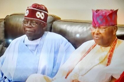 President Bola Tinubu and Oba Sikiru Adetona