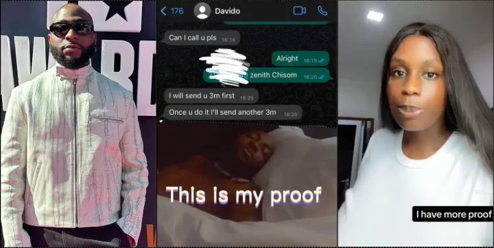 Another lady accuses Davido of impregnating her, not fulfilling N10M payoff (Video)