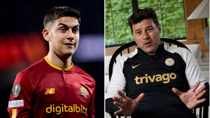 Paulo Dybala and Chelsea boss Mauricio Pochettino