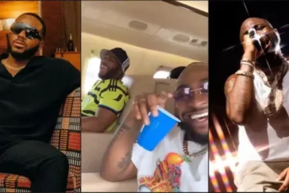 Kiddwaya dragged as he flies on private jet with Davido (Video)