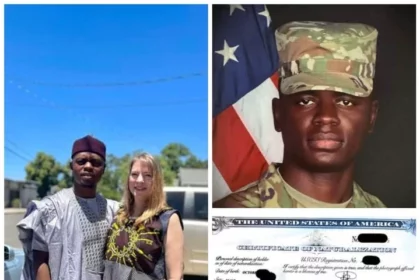 26-year-old Kano Man Celebrates Becoming US Citizen Three Years After He Married Older American Woman (Photo)