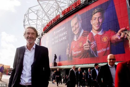 Manchester United's share price SLUMPS after Sheikh Jassim withdraws Qatar's £5bn offer... with British billionaire Sir Jim Ratcliffe now closing in on gaining minority stake