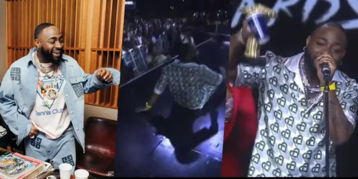 Watch moment Davido receives his