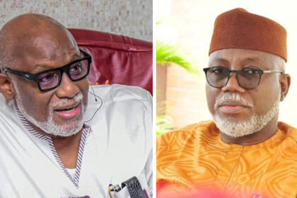 Rotimi Akeredolu and Lucky Aiyedatiwa