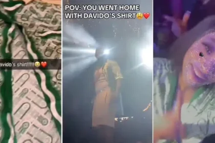 Lady who caught Davido's shirt at concert shares what it smelt like