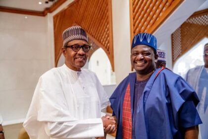 President, Major General Muhammadu Buhari (retd.) and Mr Femi Adesina