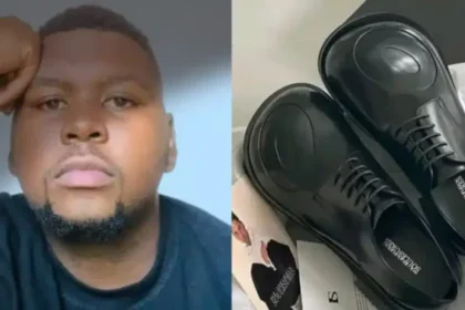 "I bought it with my hard-earned money" - Father vents as son refuses to wear shoes he got him