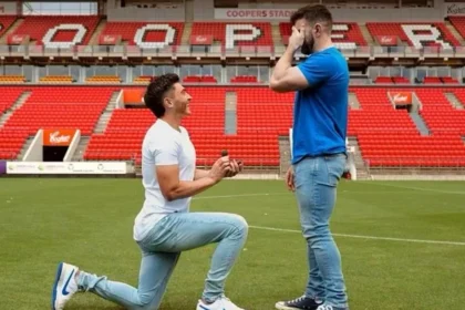 Football's first openly gay player, Josh Cavallo announces his engagement (photos)