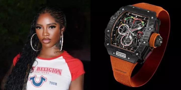 "I need $320K urgently for Richard Mille watch" - Beggar with a choice DMs Tiwa Savage, shows how money can be sent to him