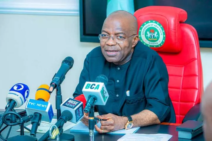 Abia Governor Otti Reveals How Predecessor, Ikpeazu Transferred N10billion Airport Funds Into 32 Individual Accounts