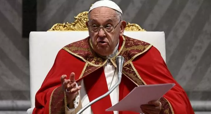 Pope Francis presides over the Pentecost Sunday Mass at St. Peter