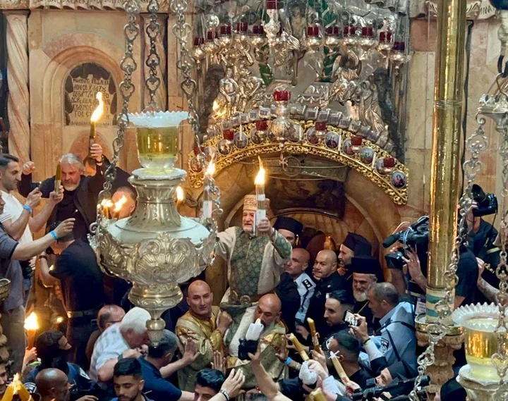 Israel Celebrates Holy Fire Ceremony To Mark The Orthodox Easter