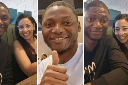 Man excited as pretty oyinbo lady takes him on date in UK