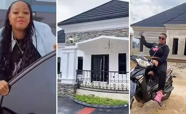 Rich Nigerian lady builds ex-boyfriend