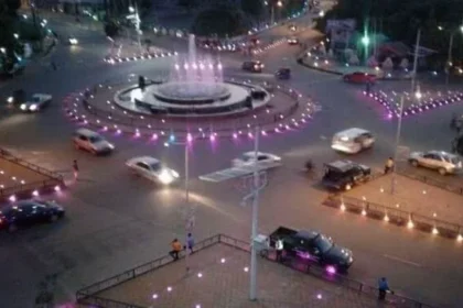 This is somewhere in Abakaliki, the capital of Ebonyi State in Igboland, at night-the hidden treasure city of Igboland.