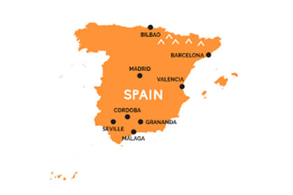 Map of spain