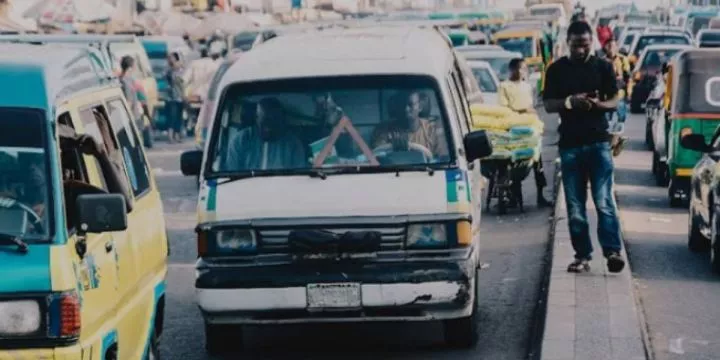 Lady shocked as she boards vehicle with