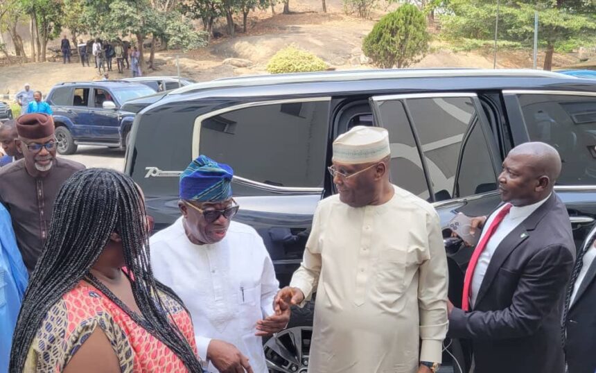 Atiku visits Obasanjo, says meeting not political