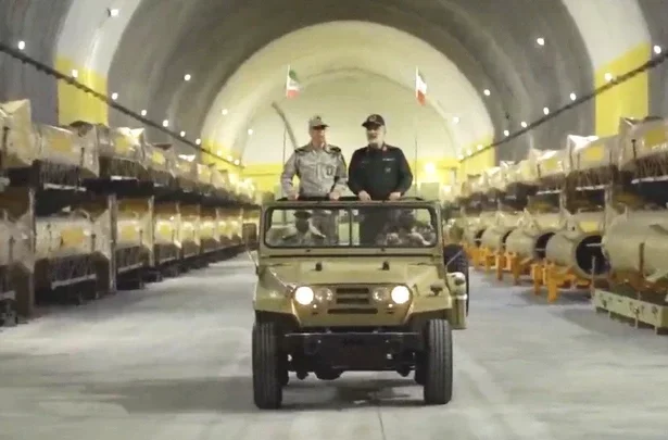 Iran showed off its latest underground missile city.