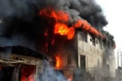 Fire Razes Furniture Workshop, Church In Ibadan