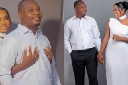 Lady joyfully marries man who stole her phone number from