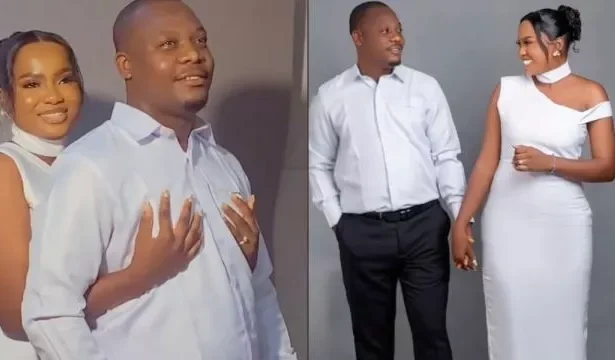 Lady joyfully marries man who stole her phone number from