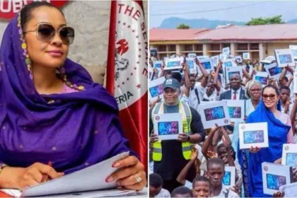 Senator Natasha donates 700 computers to Kogi school