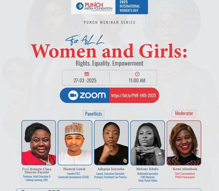 PUNCH Media Foundation hosts webinar on gender disparities