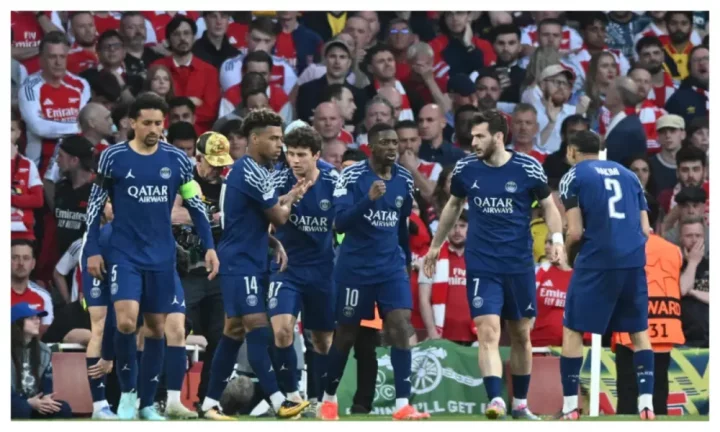 UCL: PSG suffer another injury blow ahead of second leg tie with Arsenal